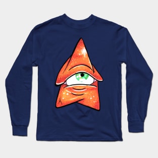 The Orange Cosmic Mushroom Long Sleeve T-Shirt